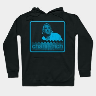charlie rich aesthetic turquoise blue color Hoodie
